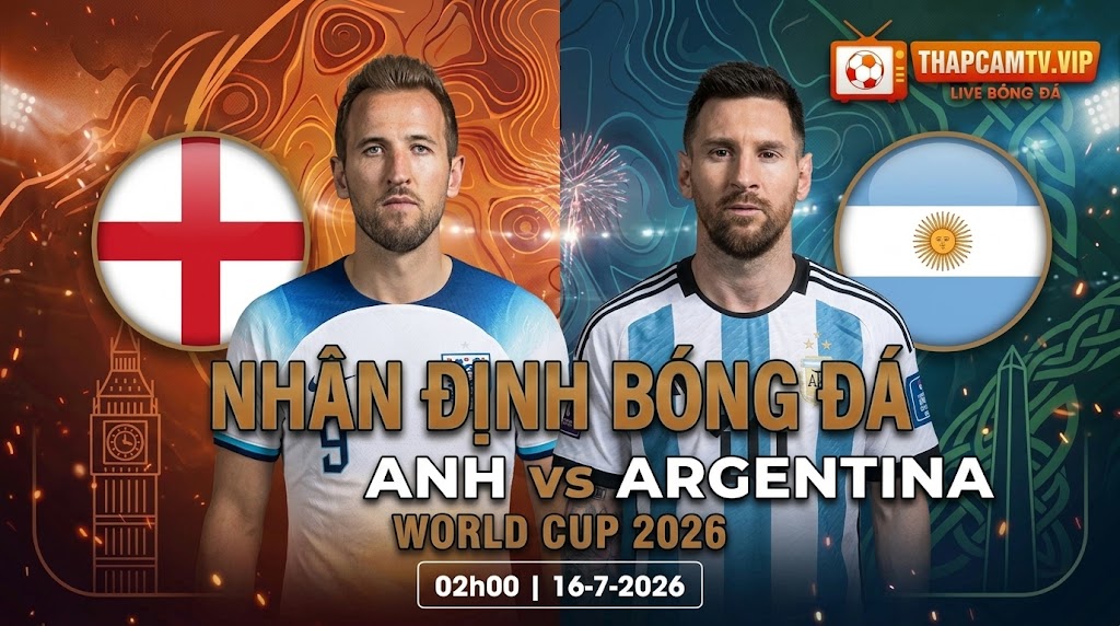 Anh vs Argentina